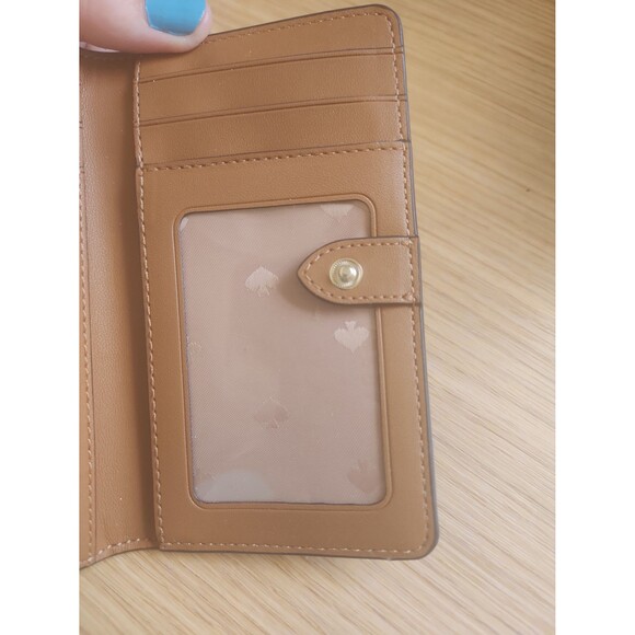 Kate Spade Brown Pebbled Leather Small Wallet - Picture 7 of 8